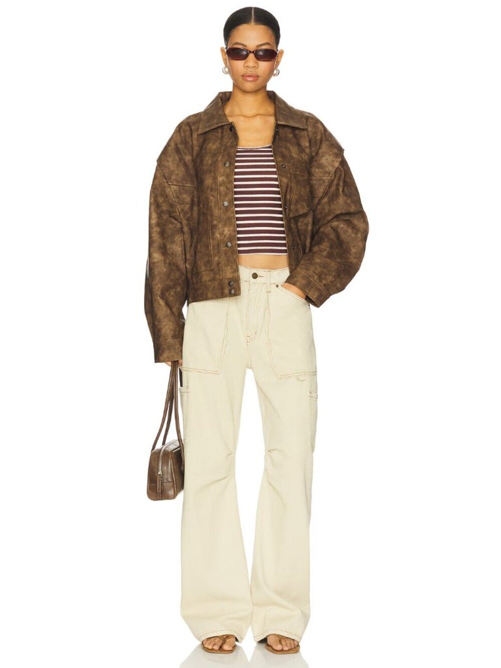 LIONESS Miami Vice Pants Washed Ecru - Picture 5 of 6